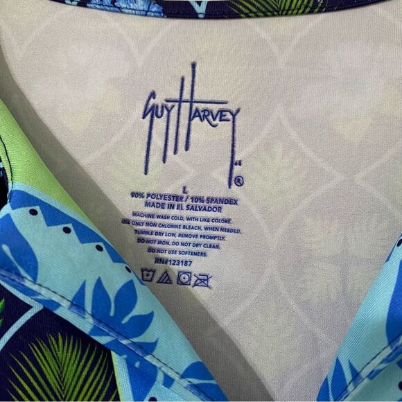 Guy Harvey Tunic Pullover Stretch Beach Boating Fishing Size M - Picture 8 of 11